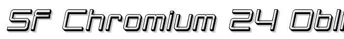 SF Chromium 24 Oblique font